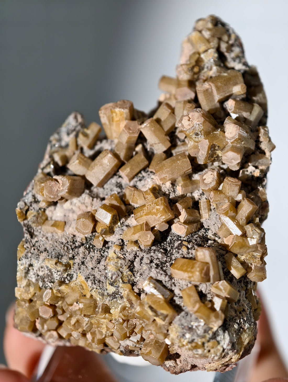 "Goldener" Vanadinit aus Touissit, 1960er Jahre