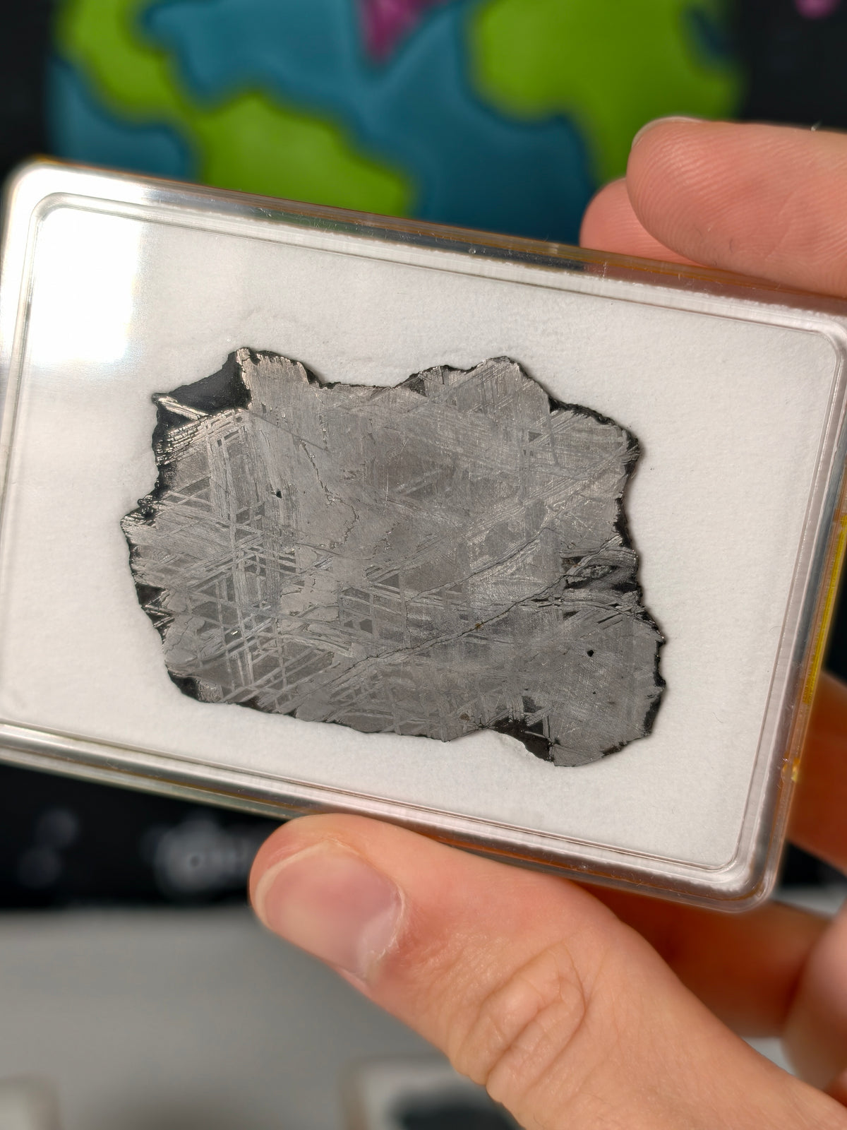 Muonionalusta Meteorit Scheibe 18,14 mit Zertifikat