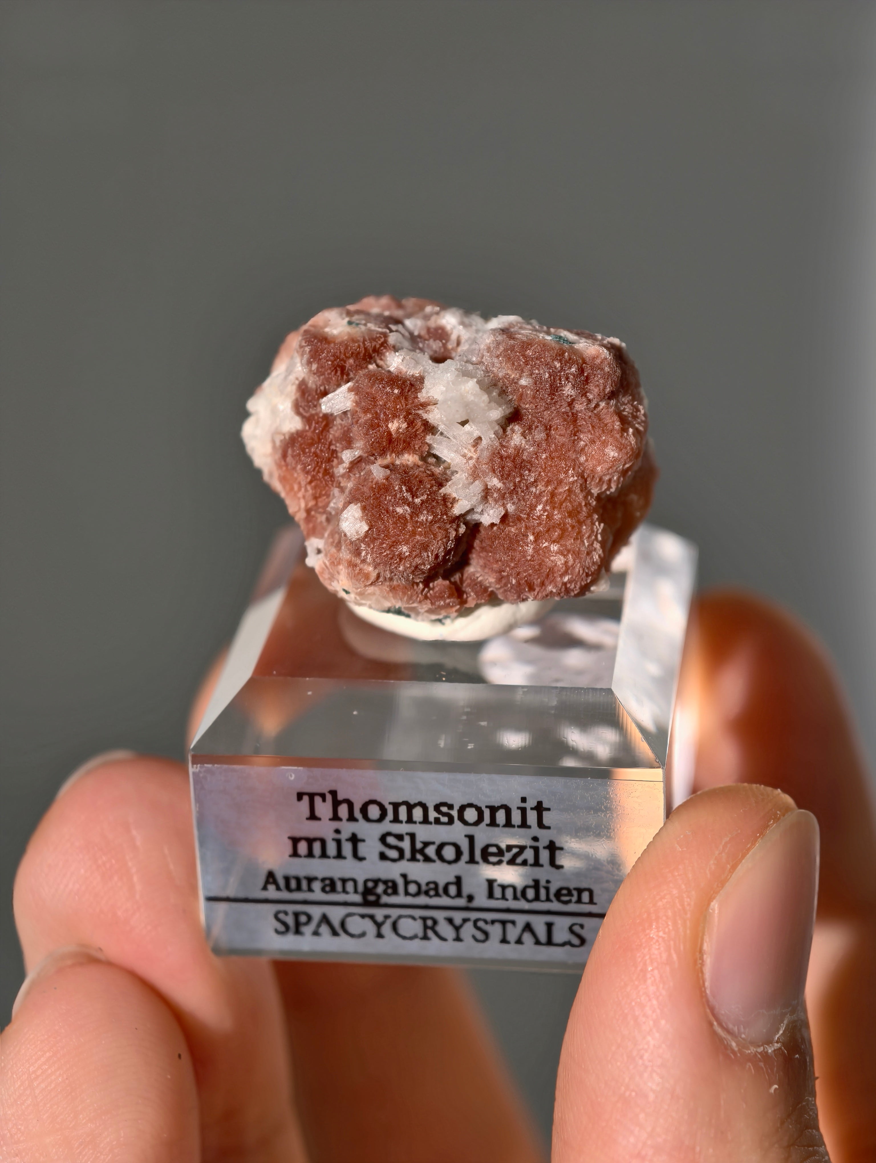 Thomsonit mit Skolezit aus Indien (Neufund)