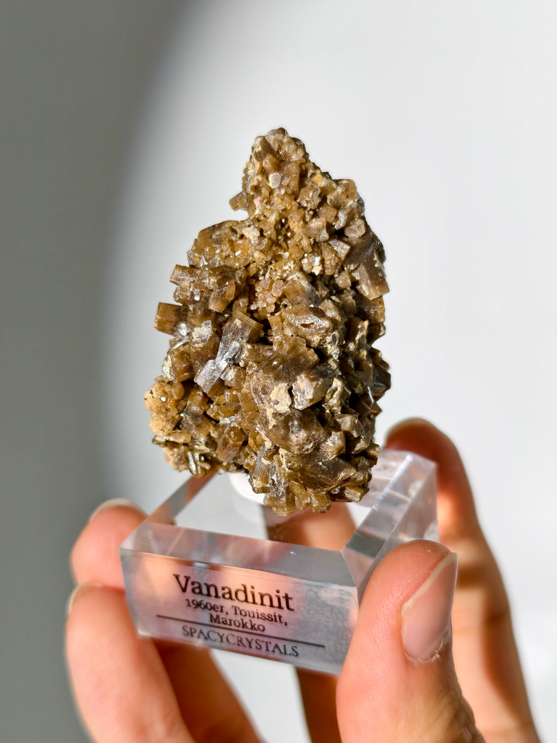 "Goldener" Vanadinit aus Touissit, 1960er Jahre