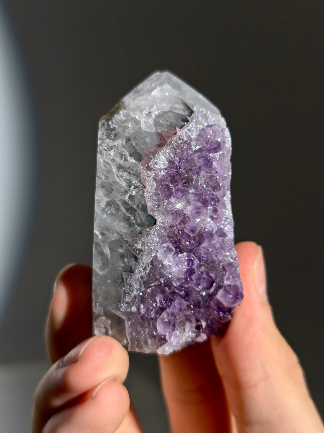 Druzy Amethyst Turm aus Brasilien