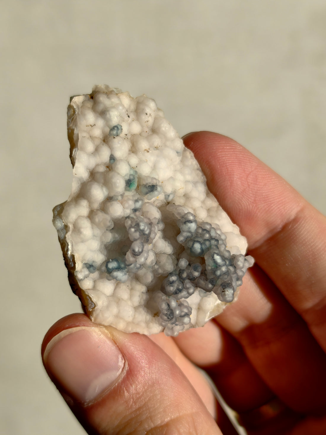 Chrysokoll in Chalcedon aus Indonesien Neu!