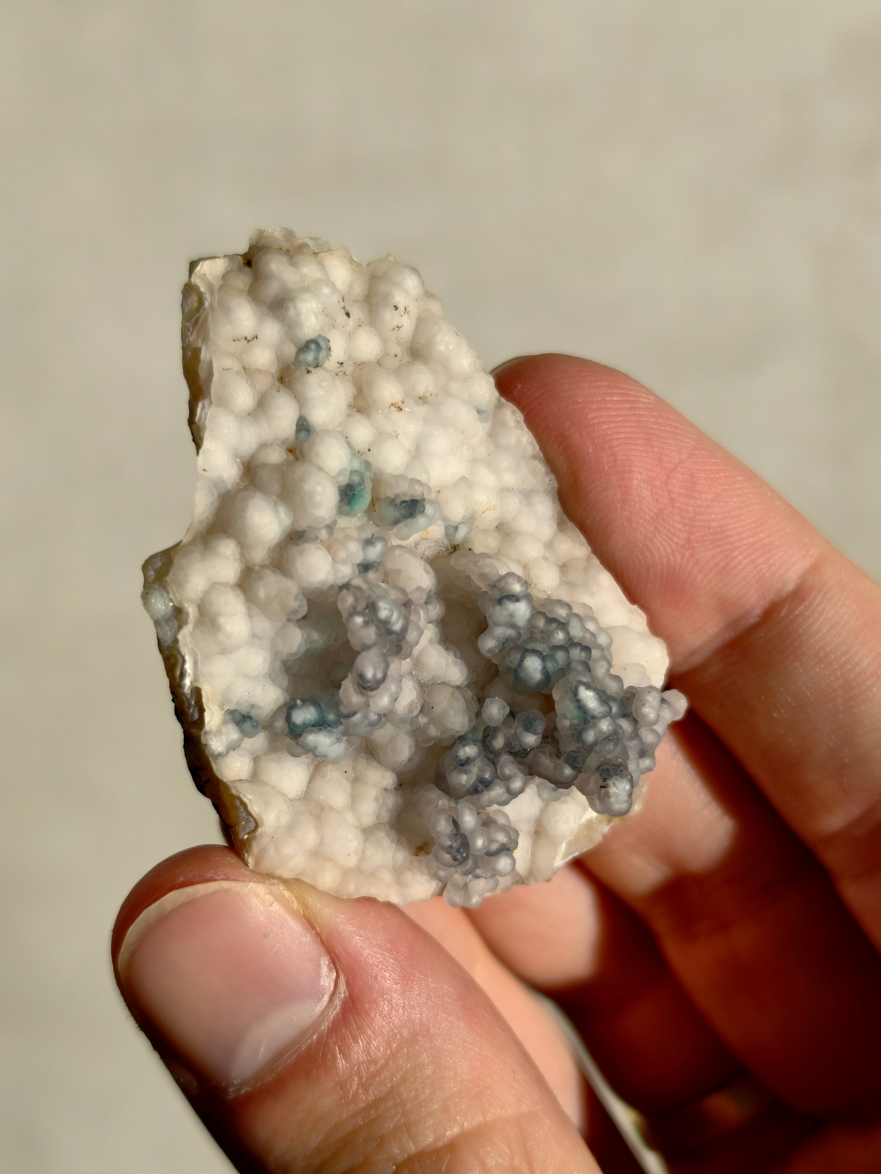 Chrysokoll in Chalcedon aus Indonesien Neu!