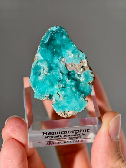 türkis blauer Hemimorphit aus Kongo