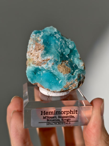 türkis blauer Hemimorphit aus Kongo