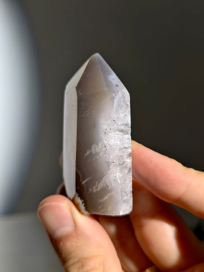 Druzy Achat Turm aus Brasilien