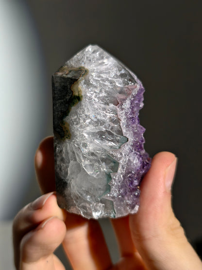 Druzy Amethyst Turm aus Brasilien