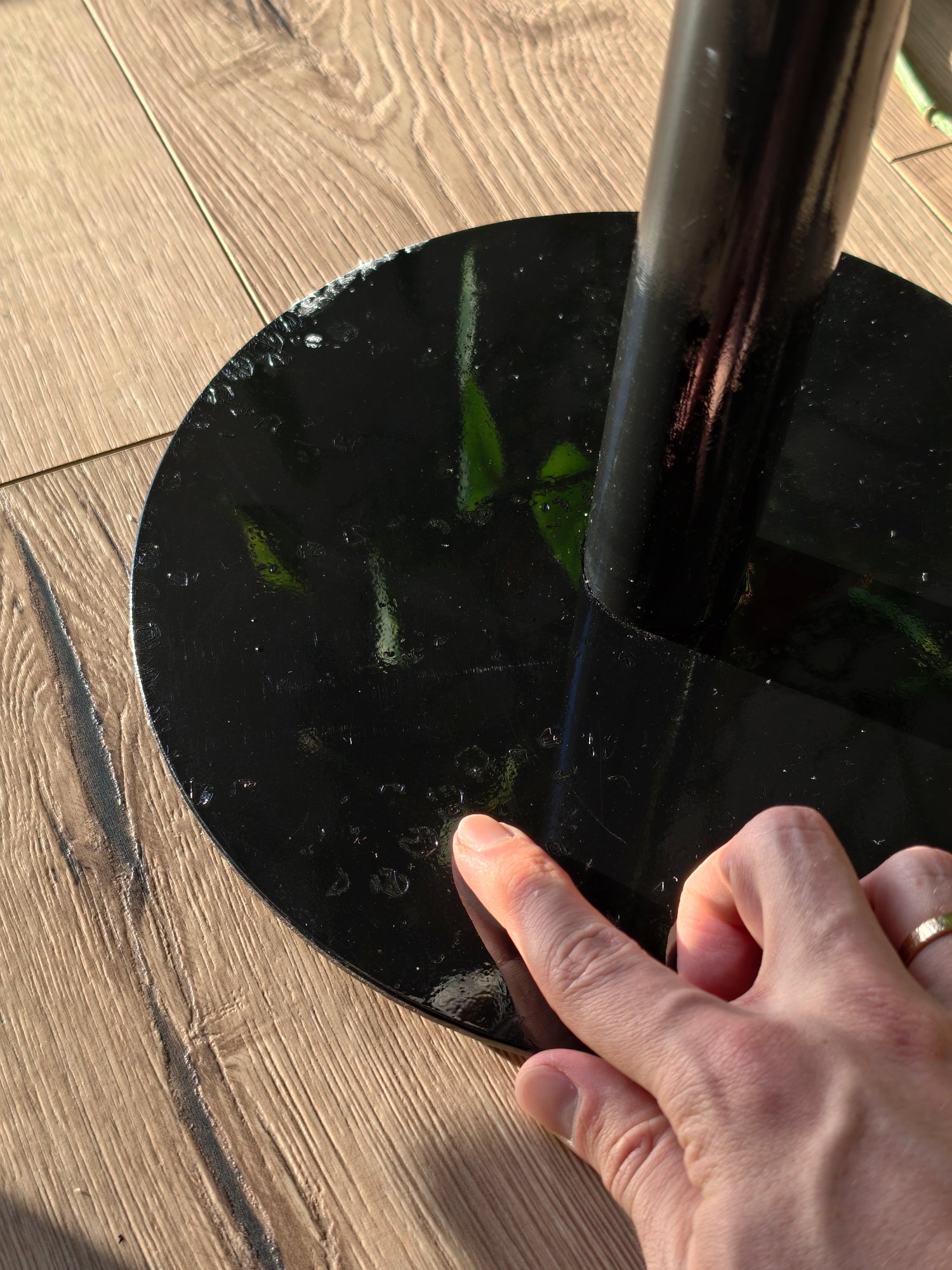 Natürlicher Achat Beistelltisch mit Druse aus Brasilien