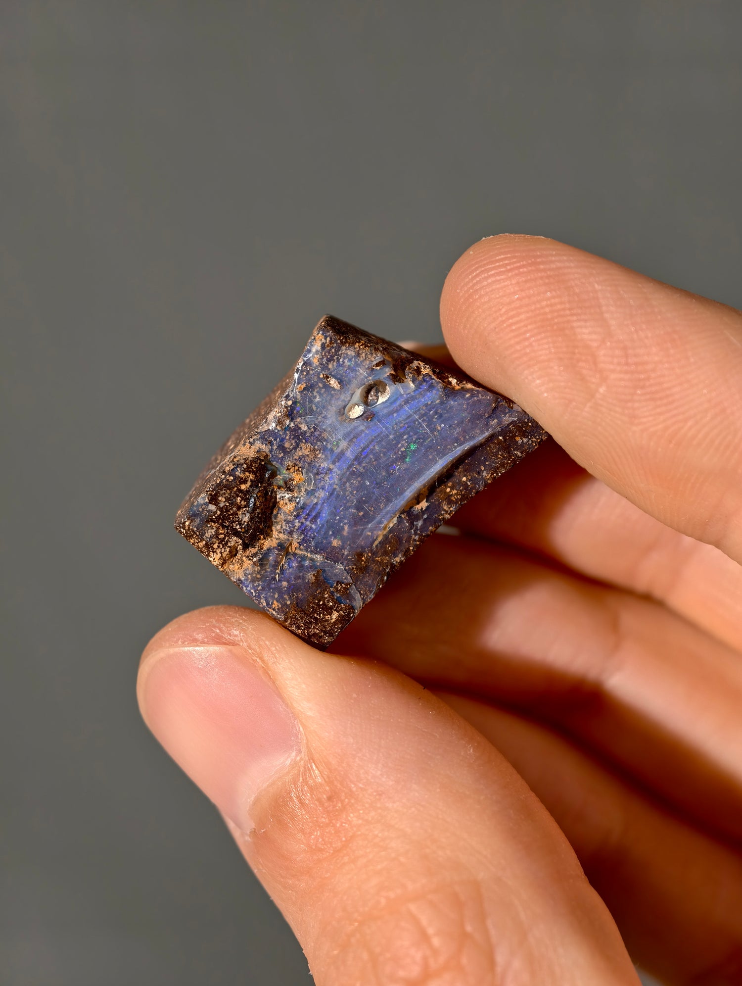 Boulder Opal aus Australien (selbst geschliffen &amp; poliert)