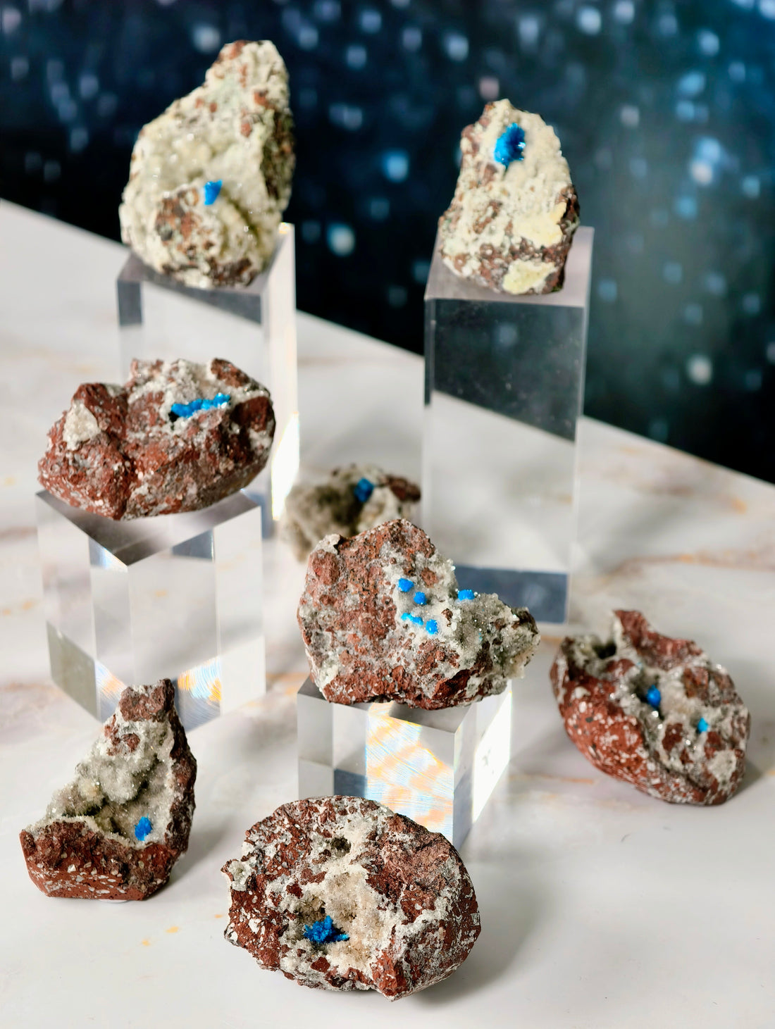 Cavansit auf Heulandit aus Indien
