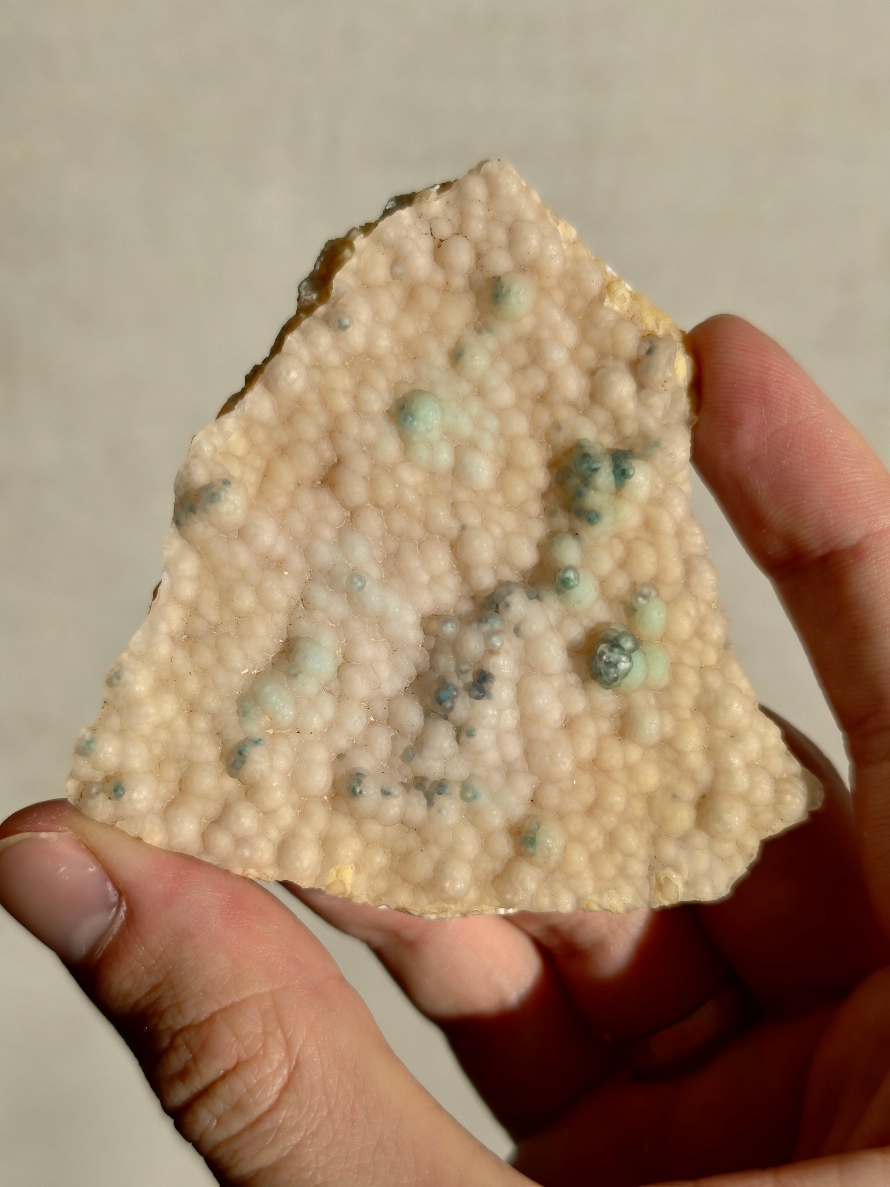Chrysokoll in Chalcedon aus Indonesien Neu!