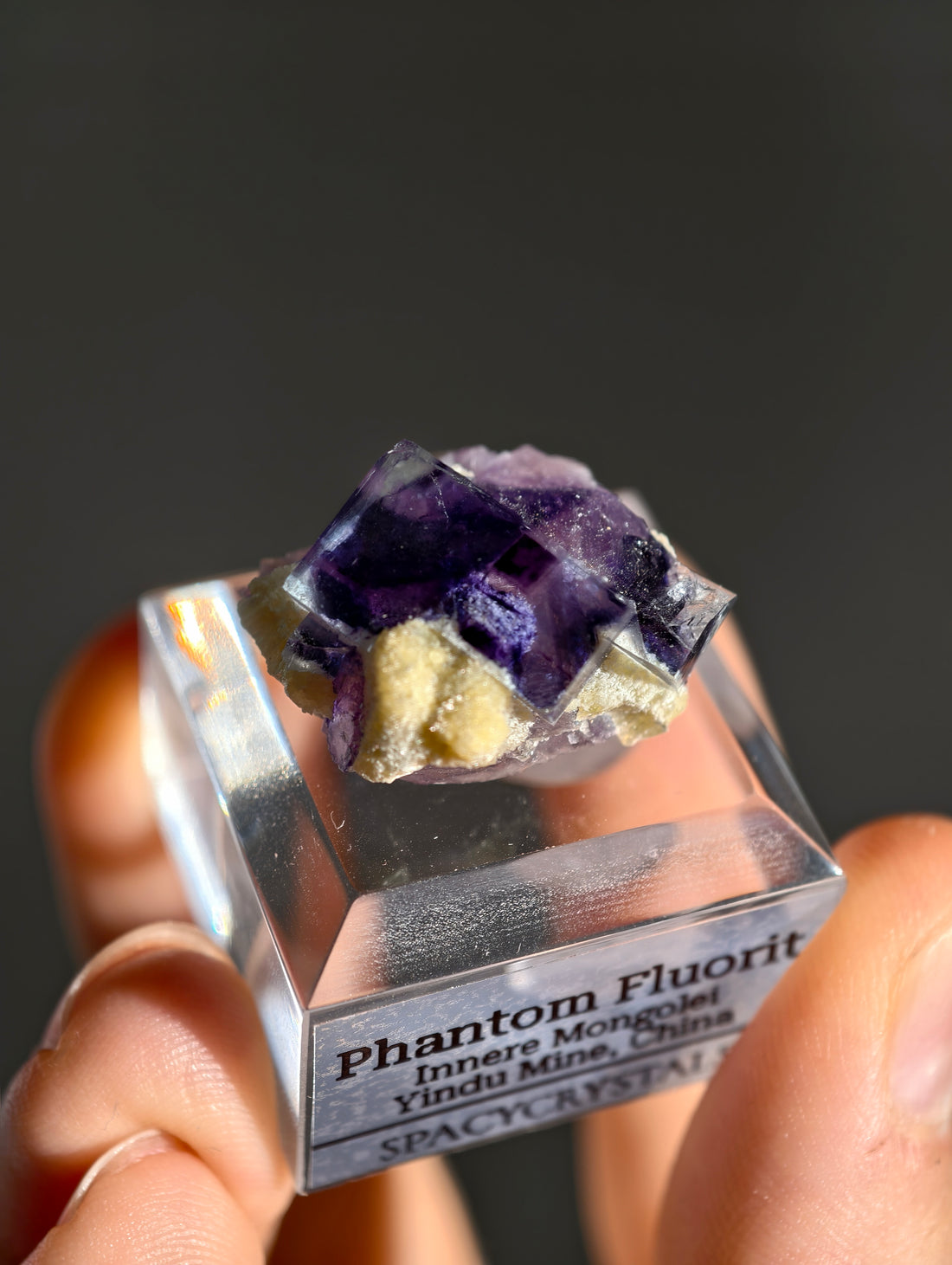 Lila Phantom Fluorit aus der Yindu Mine 🌌