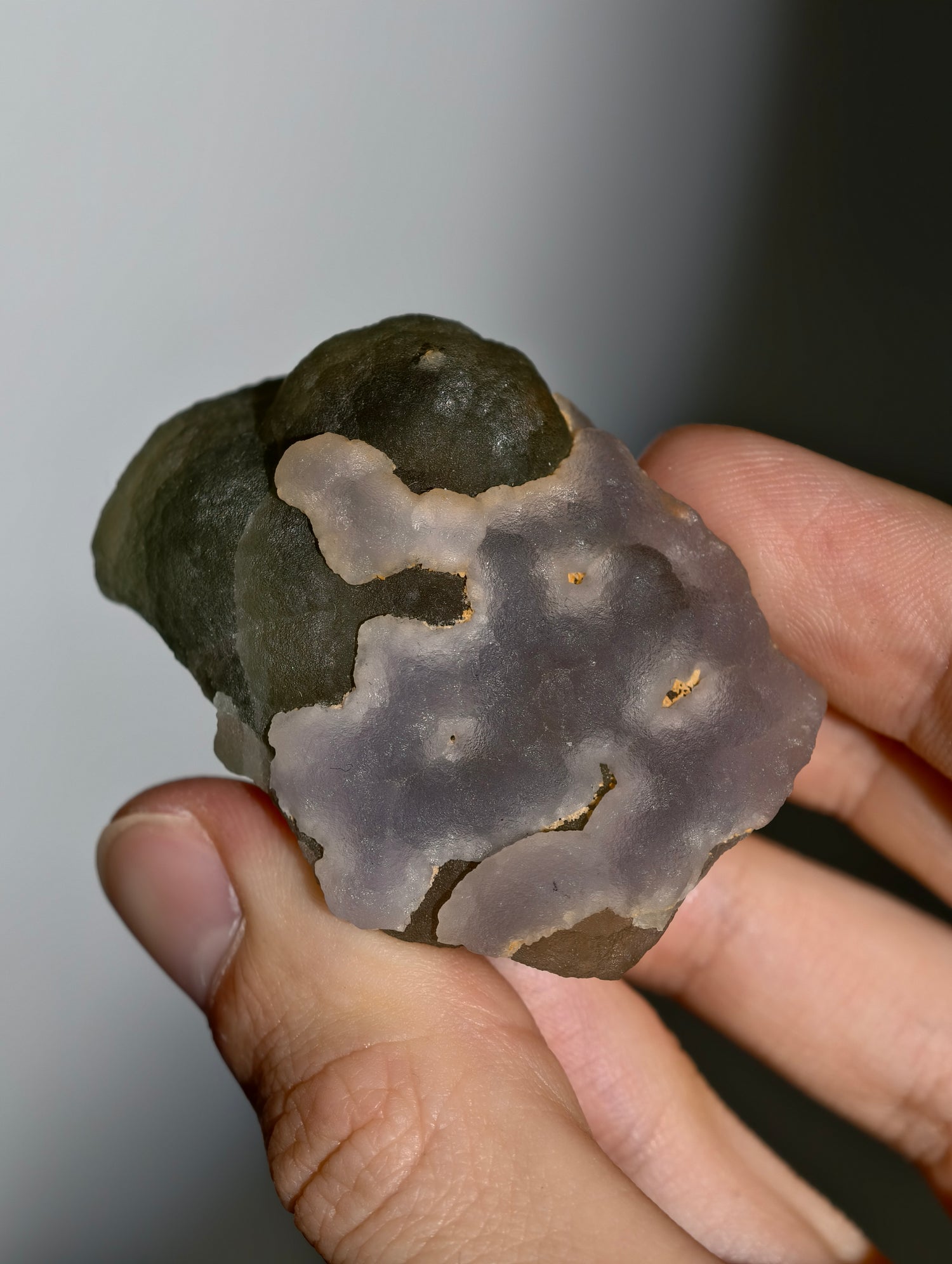 Botryoidaler grün &amp; lila Fluorit (besonders &amp; UV Aktiv, siehe Fotos)