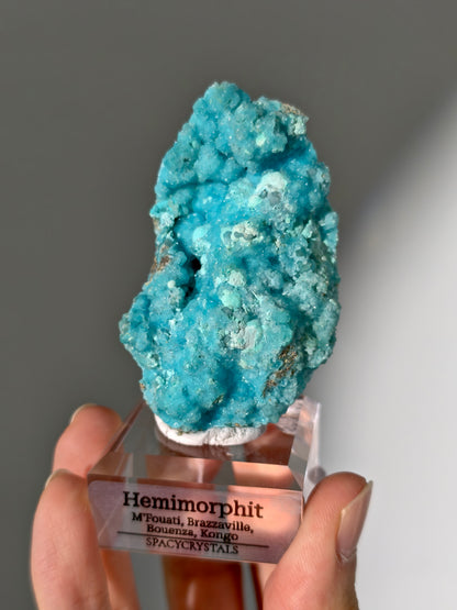 türkis blauer Hemimorphit aus Kongo
