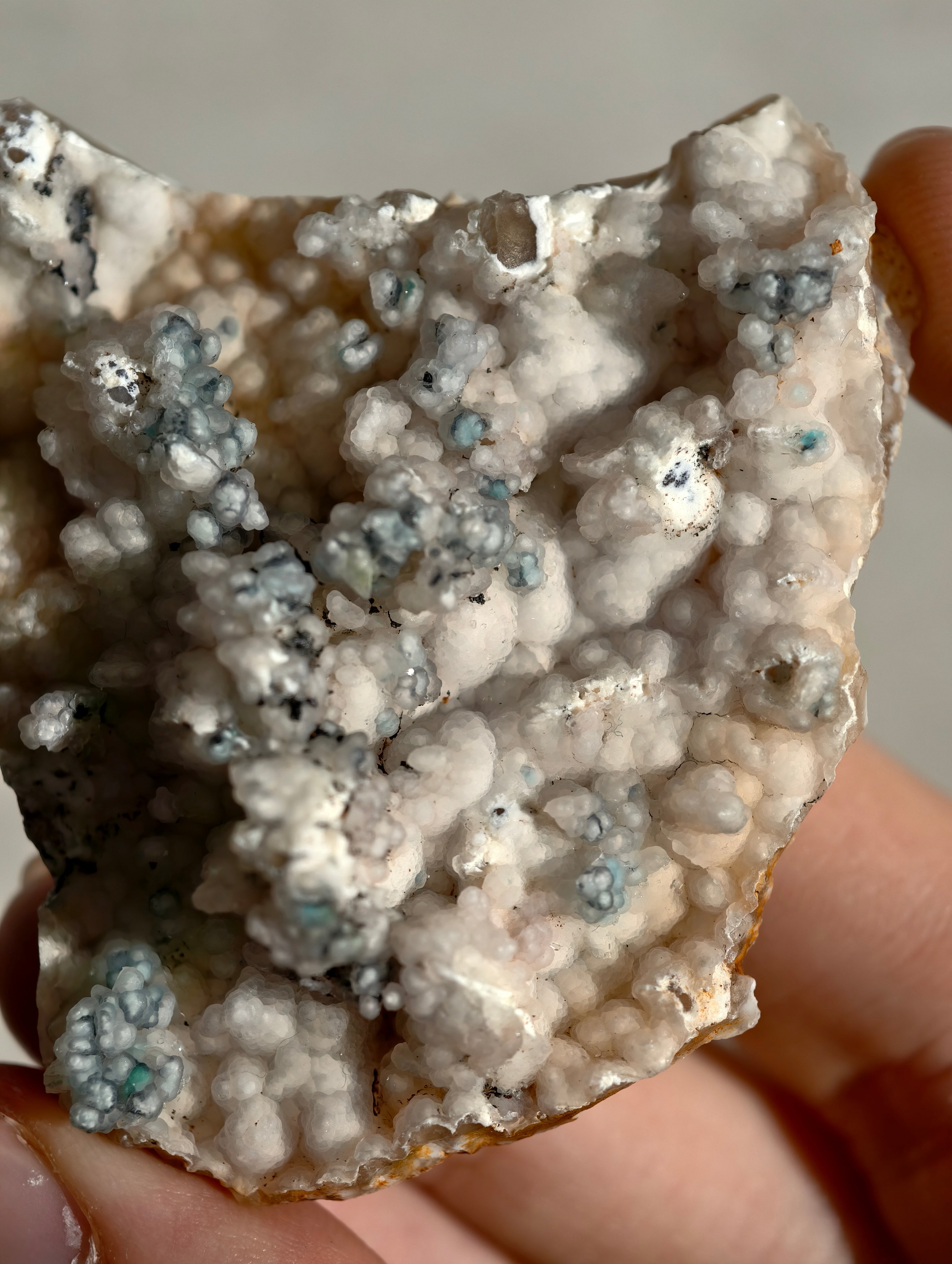 Chrysokoll in Chalcedon aus Indonesien Neu!