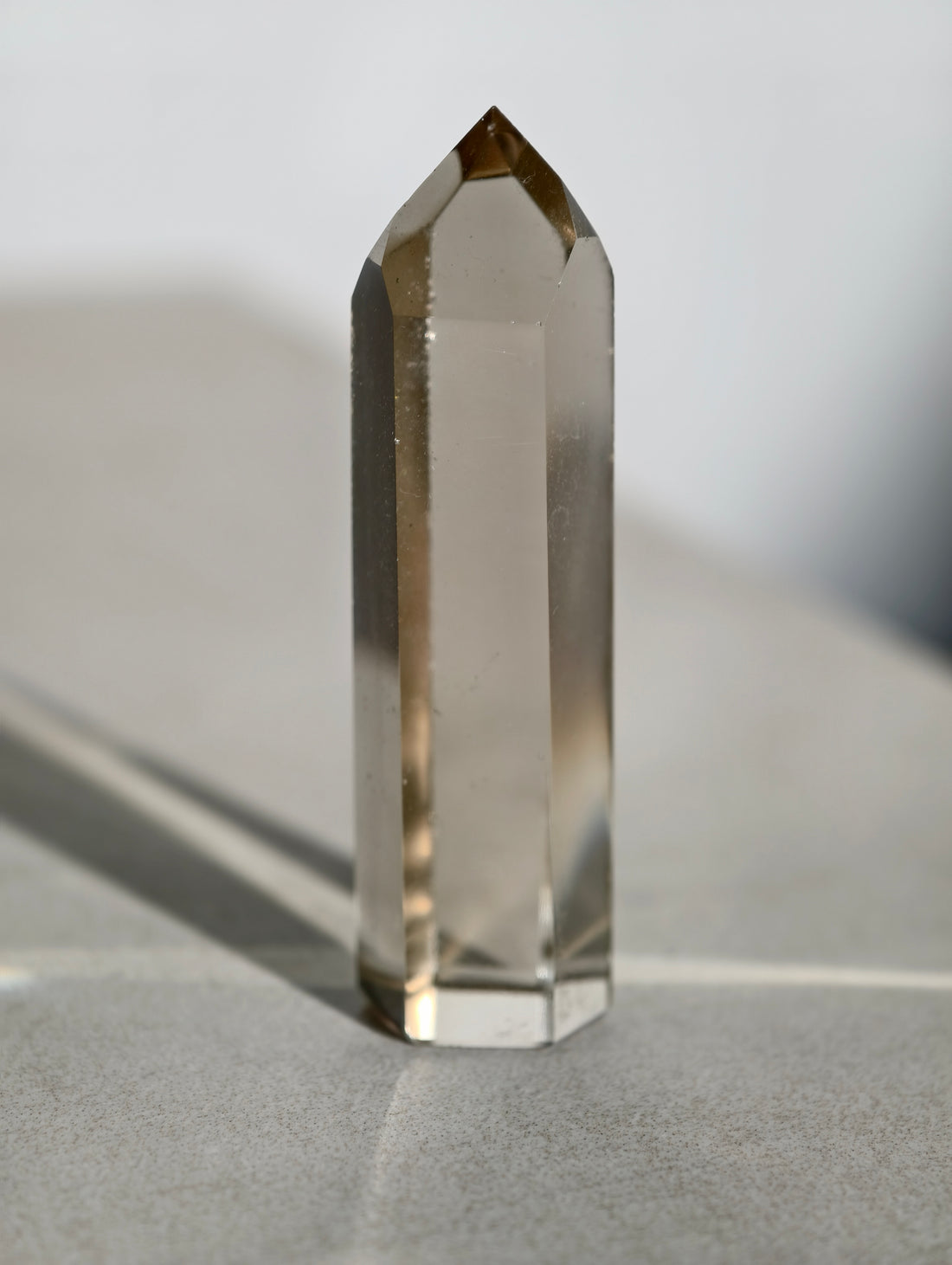 Rauchcitrin Turm aus Brasilien A-Qualität