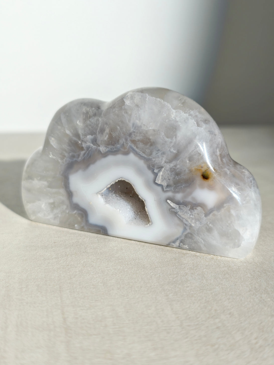 Druzy Achat Wolke aus Brasilien ☁️