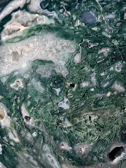 XXL Moosachat Kugel 8,6kg mit Drehständer