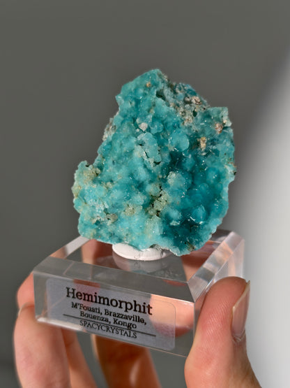 türkis blauer Hemimorphit aus Kongo