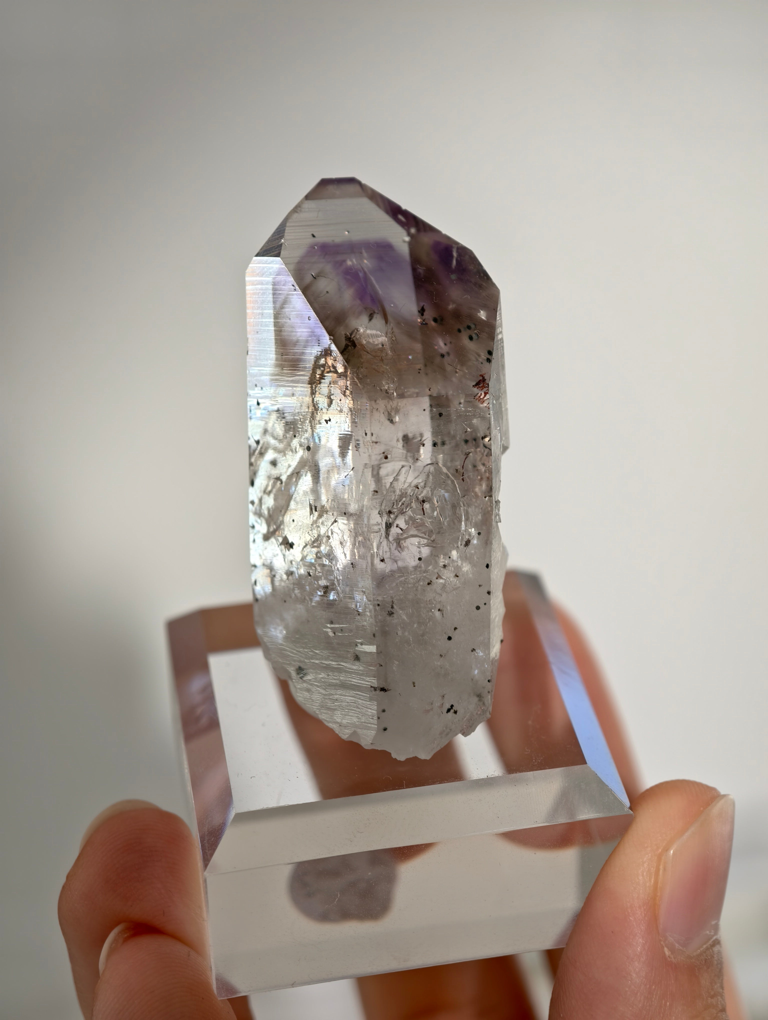 Streep Mine Amethyst Spitze aus Goboboseb, Namibia