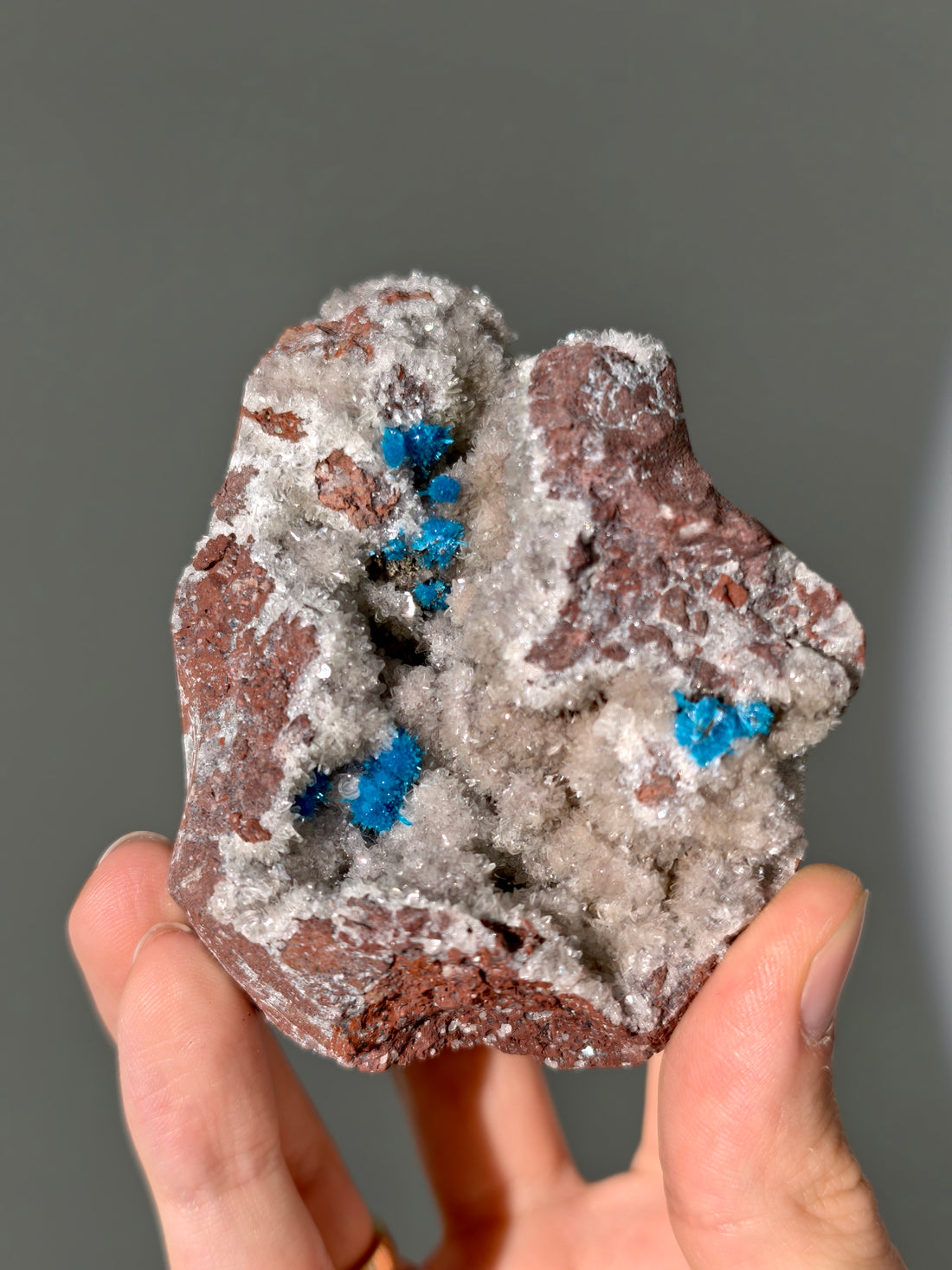 Cavansit auf Heulandit Matrix aus Indien