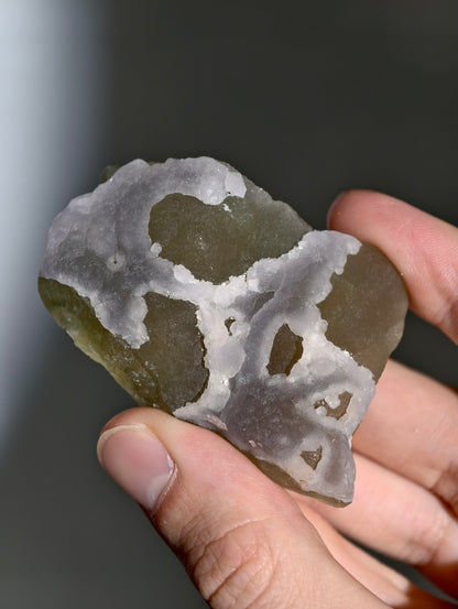 Botryoidaler grün &amp; lila Fluorit (besonders &amp; UV Aktiv, siehe Fotos)