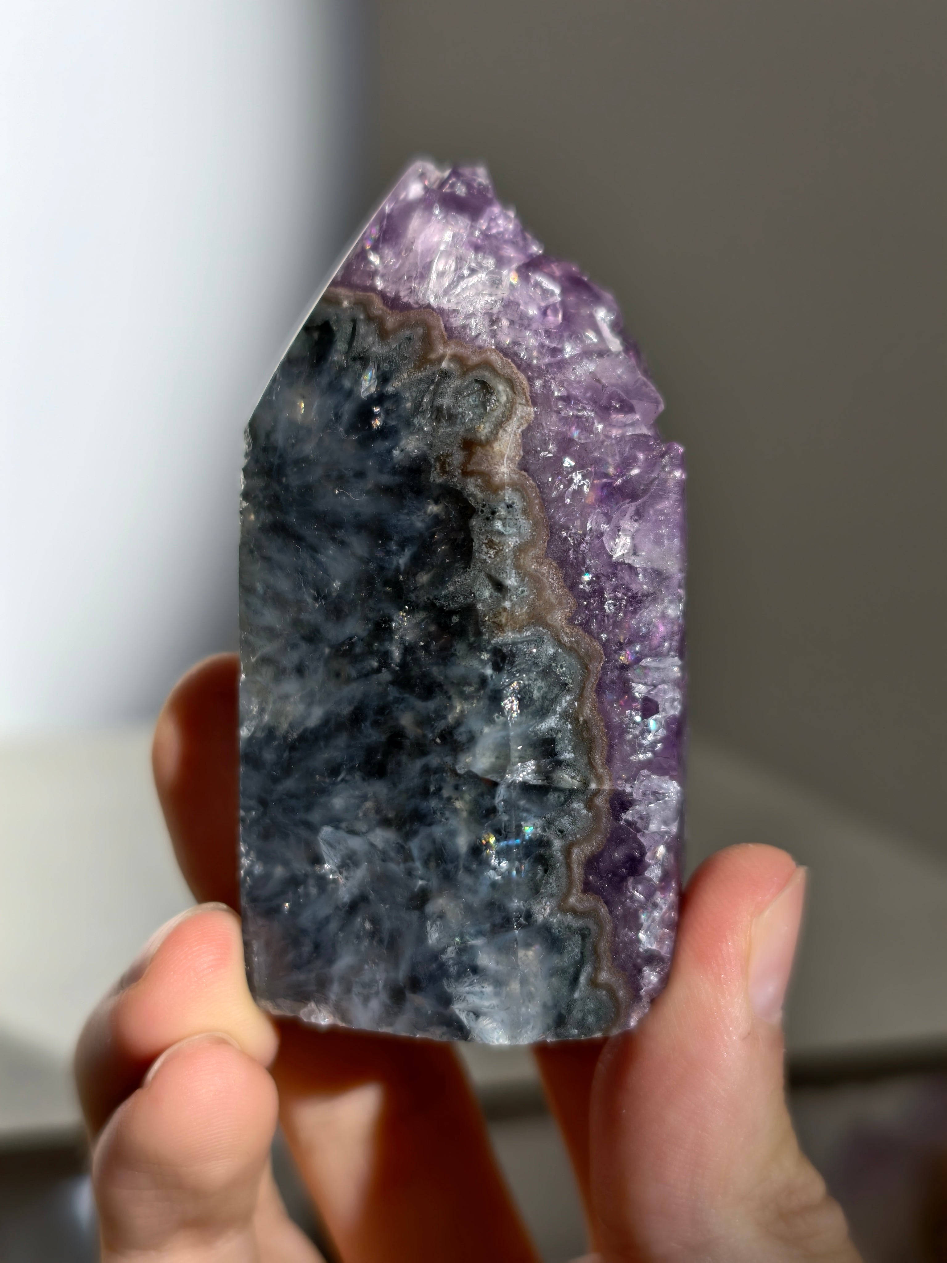Druzy Amethyst Turm aus Brasilien