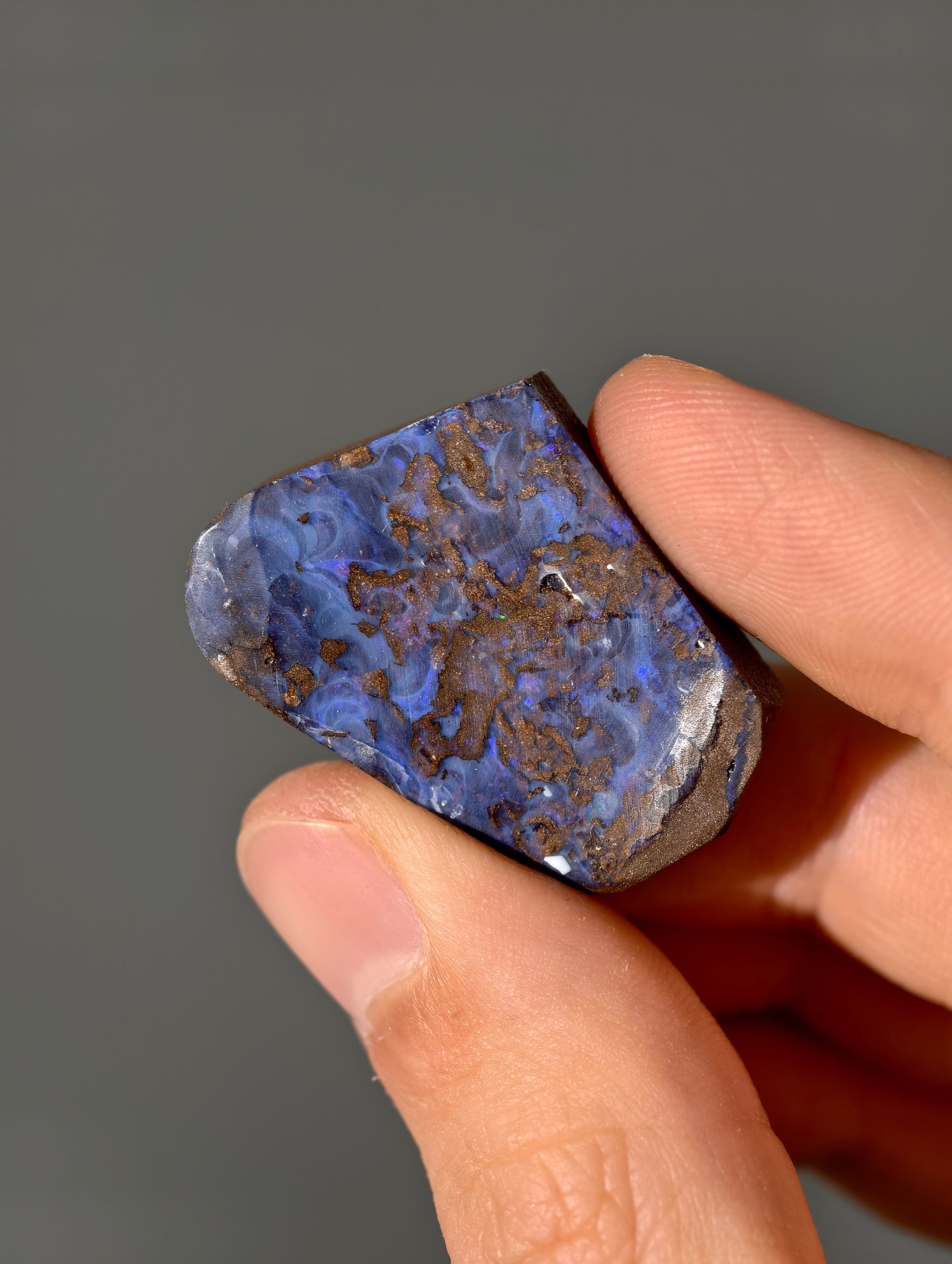 Boulder Opal aus Australien (selbst geschliffen &amp; poliert)