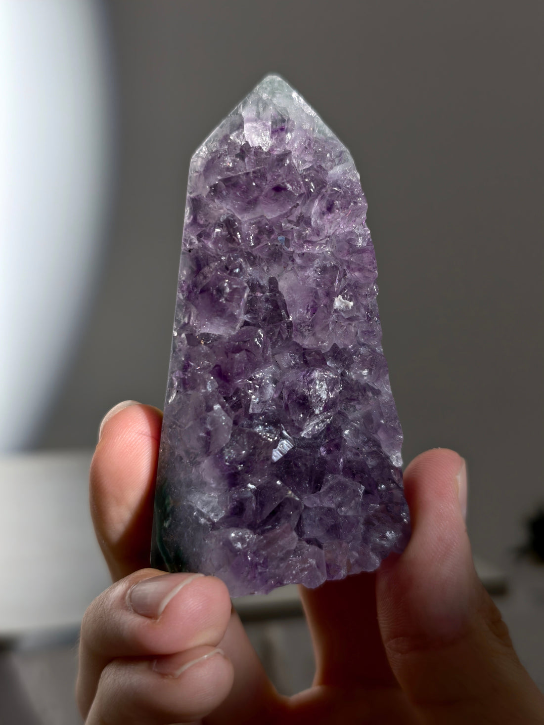 Druzy Amethyst Turm aus Brasilien