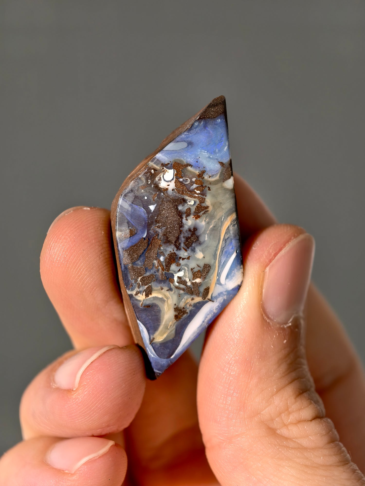 Boulder Opal aus Australien (selbst geschliffen &amp; poliert)