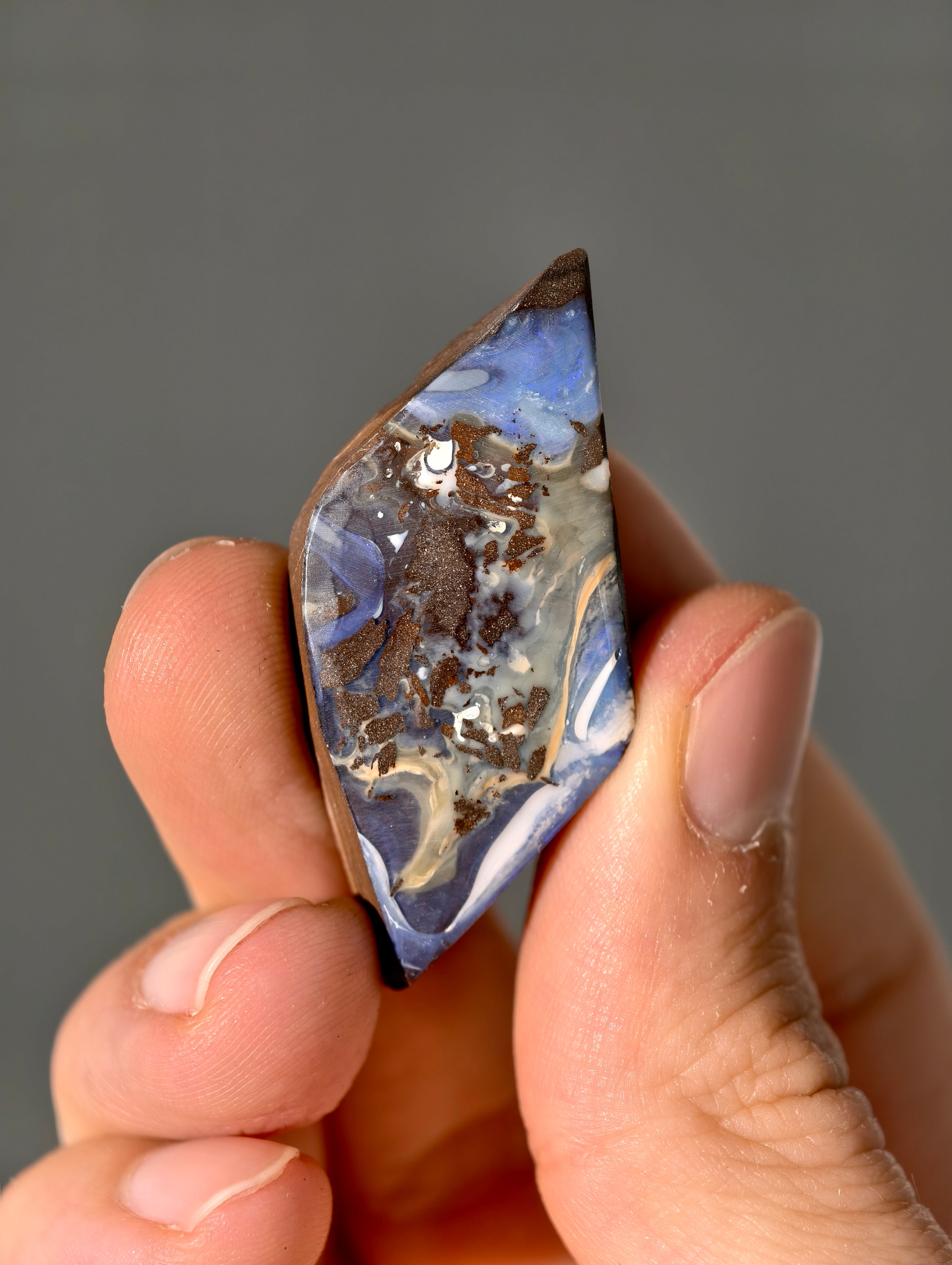 Boulder Opal aus Australien (selbst geschliffen &amp; poliert)