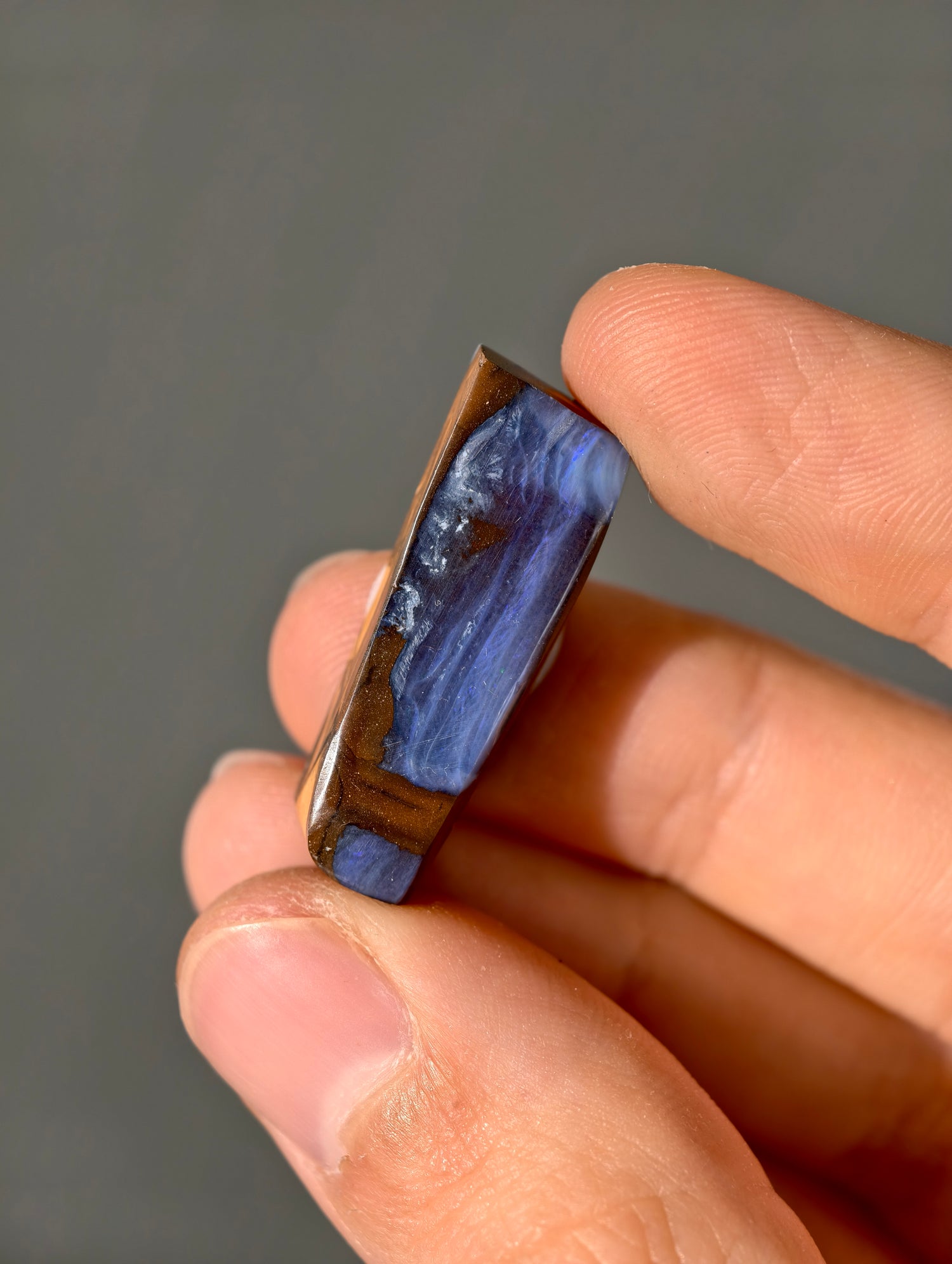 Boulder Opal aus Australien (selbst geschliffen &amp; poliert)